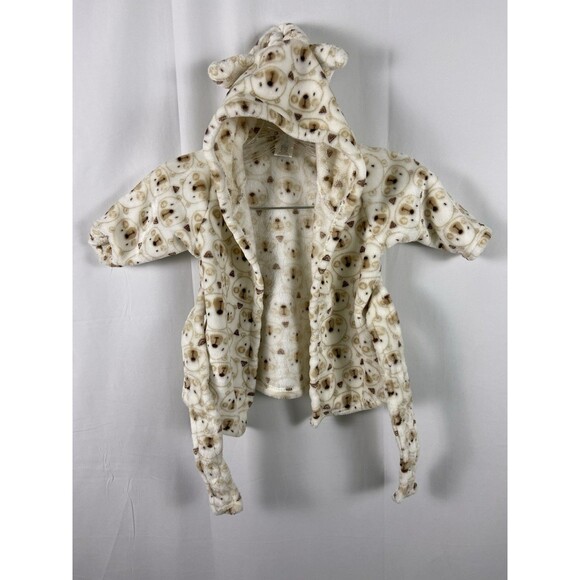 ZAK & ZOEY Toddlers Teddy Bear Barth Robe W Ears Waist Tie Plush Soft - Picture 1 of 15
